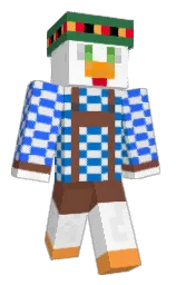 white and gallery Minecraft skin — Classic model