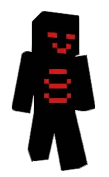 black and thunderbird Minecraft skin — Classic model — first worn by yukiyukisann