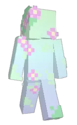 snowy mint and pattens blue Minecraft skin — Slim model — first worn by Remyiez