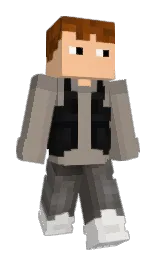 Minecraft-Skin in zorba und peach orange — Modell: Schmal