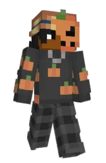 Front of blutuber's skin