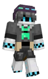 dove gray and tundora Minecraft skin — Classic model — first worn by TNBS_FLAV3
