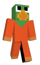 flamingo and fruit salad Minecraft skin — Classic model