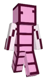 maroon oak and lavender pink Minecraft skin — Slim model