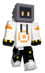 white and mobster Minecraft skin — Classic model