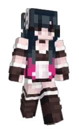 river bed and woody brown Minecraft skin — Slim model — first worn by AndreMessi