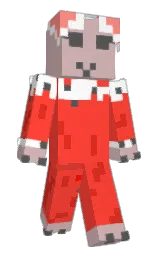 red orange and clam shell Minecraft skin — Classic model — first worn by ChinBeans