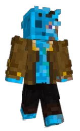 west coast and cerulean Minecraft skin — Classic model — first worn by hyruleslime