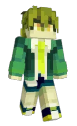 black and sapling Minecraft skin — Slim model — first worn by kinokich