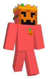 persimmon and web orange Minecraft skin — Slim model