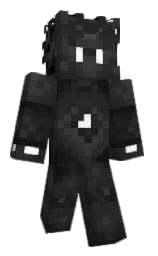 mine shaft and black Minecraft skin — Classic model — first worn by fazen0hz