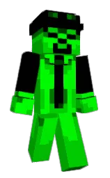 green and black Minecraft skin — Classic model