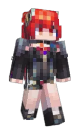 o0lensia0o's Minecraft skin wearing the Aurora cape