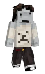 satin linen and white Minecraft skin — Slim model — first worn by JpeggFile