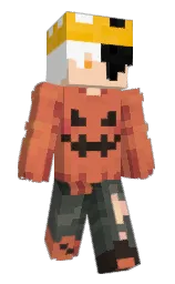 red damask and white Minecraft skin — Slim model — first worn by ItzN1ghtmar3