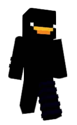 black and black russian Minecraft skin — Classic model