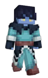 mirage and fountain blue Minecraft skin — Slim model — first worn by ItsBeelzebubb