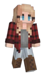 Ashleygck169's Minecraft skin wearing the 15th Anniversary cape