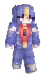 310Chaos's Minecraft skin wearing the Purple Heart cape