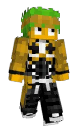 black and pizza Minecraft skin — Slim model