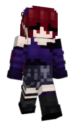 rosewood and white linen Minecraft skin — Slim model