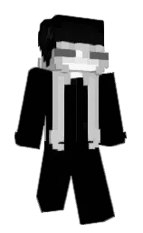 black and alto Minecraft skin — Slim model — first worn by znpai