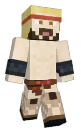albescent white and black marlin Minecraft skin — Classic model — first worn by Vainhunt