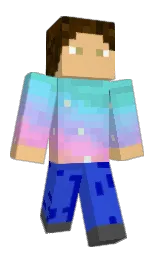 royal blue and tacao Minecraft skin — Classic model — first worn by Jeremiuuhh