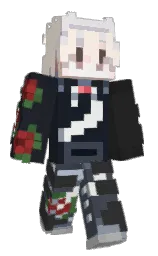 FussyHD's Minecraft skin wearing the Twisted cape