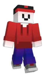 white and alto Minecraft skin — Slim model — first worn by DrewD360