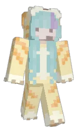 astra and double colonial white Minecraft skin — Classic model