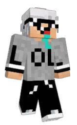 black and mirage Minecraft skin — Classic model — first worn by bilibist