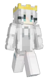 silver and rose white Minecraft skin — Slim model
