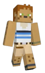 porcelain and twine Minecraft skin — Classic model — first worn by Theolis_Wolfpaw