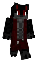 black and cod gray Minecraft skin — Classic model