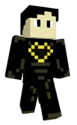 black and sidecar Minecraft skin — Classic model — first worn by Leocraft2312