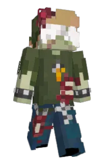 Front of BelowNatural's skin