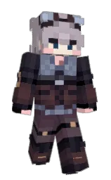 pink swan and woody brown Minecraft skin — Slim model — first worn by Moturhess