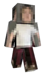 black and cararra Minecraft skin — Classic model — first worn by SlothlyQueen