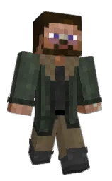Dedpool4's Minecraft skin wearing the Migrator cape