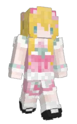 fair pink and white Minecraft skin — Slim model — first worn by Xuxuu_