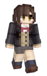 PekoraStory's Minecraft skin wearing the Migrator cape