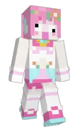 illusion and white Minecraft skin — Slim model — first worn by ElDexs