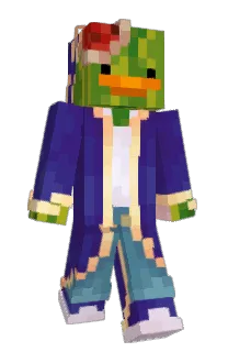 Front of pvity's skin