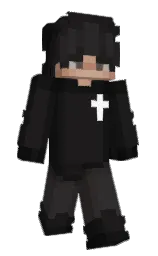 Nyzols's Minecraft skin wearing the Pan cape