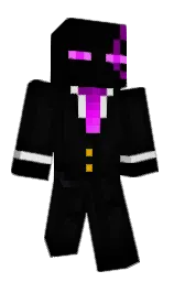 black and cod gray Minecraft skin — Classic model