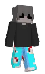 mine shaft and cyan / aqua Minecraft skin — Slim model — first worn by xxMilesMoralesxx