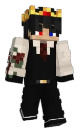 Minecraft-Skin in cod gray und soft amber — Modell: Klassisch