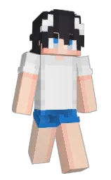 dairy cream and apricot peach Minecraft skin — Slim model — first worn by VN_Gaiaa