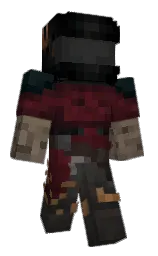 deep fir and black Minecraft skin — Classic model — first worn by RustPulsed